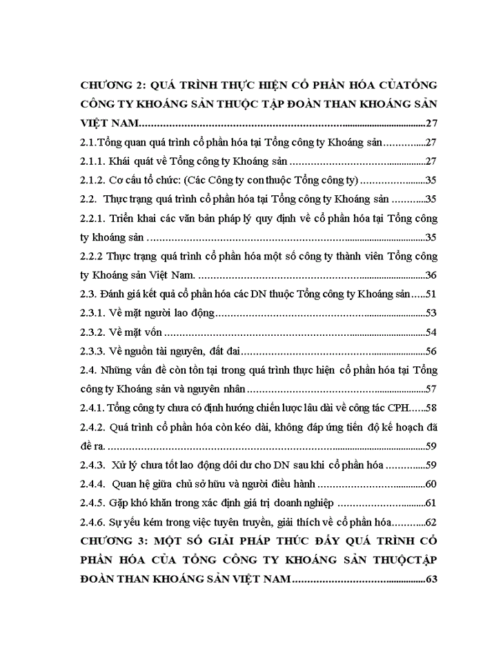 image for page Giải pháp thúc đẩy quả trình cổ phần hóa tại tổng công ty khoáng sản thuộc tập đoàn than khoáng sản VIỆT NAM