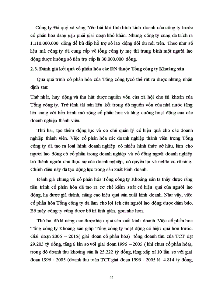 image for page Giải pháp thúc đẩy quả trình cổ phần hóa tại tổng công ty khoáng sản thuộc tập đoàn than khoáng sản VIỆT NAM