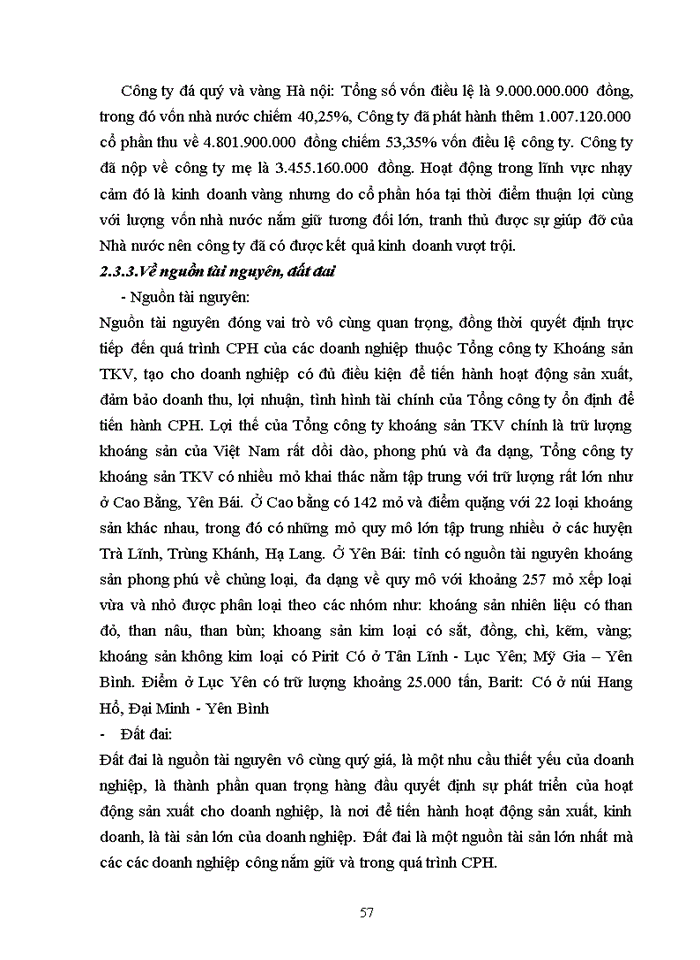 image for page Giải pháp thúc đẩy quả trình cổ phần hóa tại tổng công ty khoáng sản thuộc tập đoàn than khoáng sản VIỆT NAM