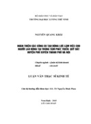 Hoàn thiện các công cụ tạo động lực làm việc cho người lao động tại trung tâm phát triển  quỹ đất huyện phú xuyên thành phố hà nội