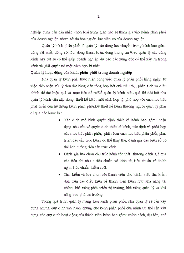 image for page Hoàn thiện công tác quản lý kênh phân phối sản phẩm của công ty tnhh nam luyên