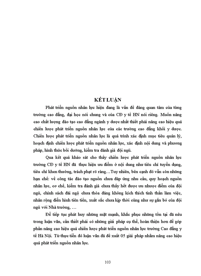 image for page Chiến lược phát triển nguồn nhân lực của trường cao đẳng y tế hà nội đến năm 2020