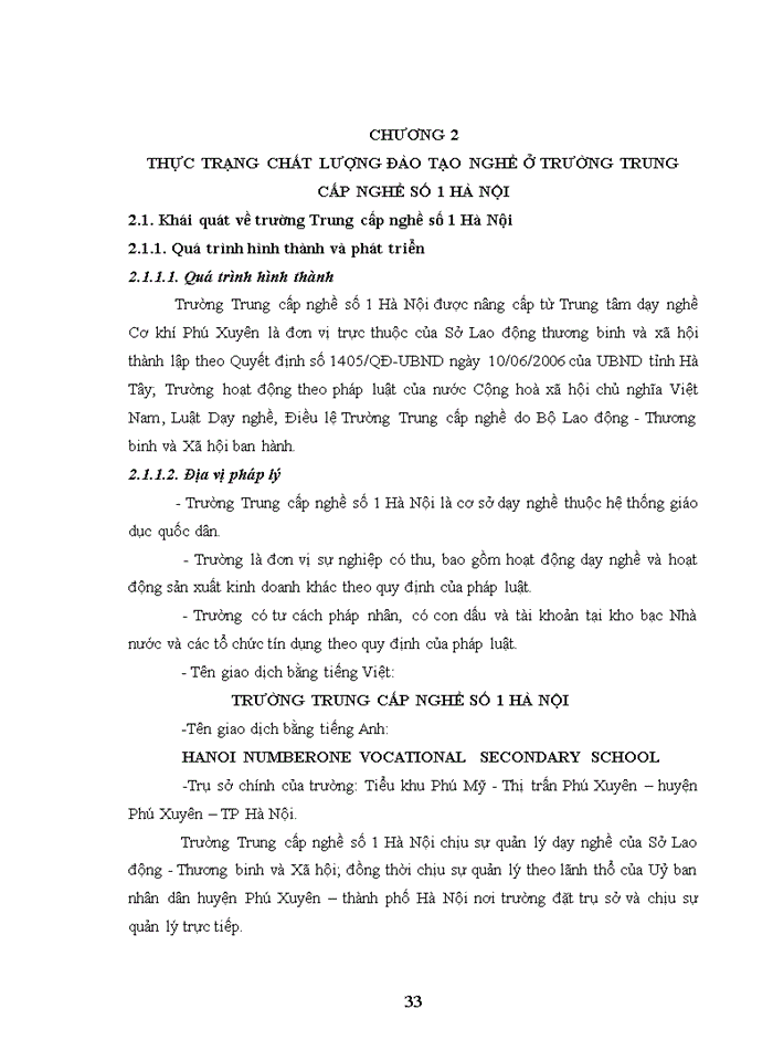 image for page Nâng cao chất lượng đào tạo nghề tại trường trung cấp nghề số 1 hà nội