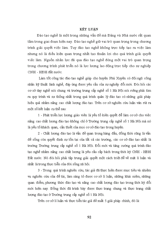 image for page Nâng cao chất lượng đào tạo nghề tại trường trung cấp nghề số 1 hà nội