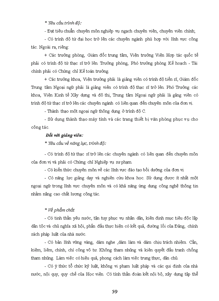 image for page Nâng cao chất lượng đội ngũ giảng viên và đội ngũ cán bộ quản lý của học viện cán bộ quản lý xây dựng và đô thị