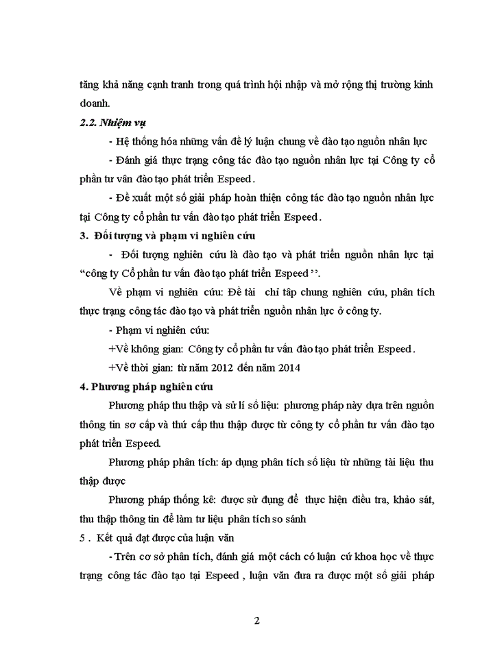 image for page Đào tạo và phát triển nguồn nhân lực tại công ty cổ phần tư vấn đào tạo phát triển ESPEED