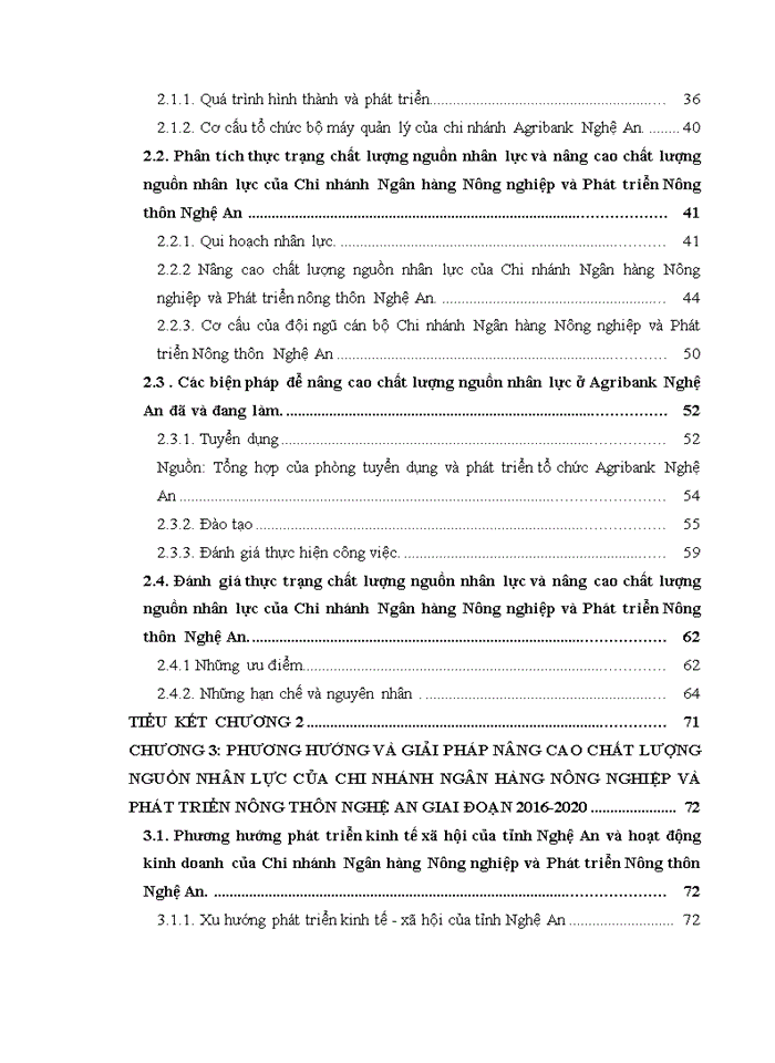 image for page Nâng cao chất lượng nguồn nhân lực của chi nhánh ngân hàng nông nghiệp và phát triển nông thôn Nghệ An