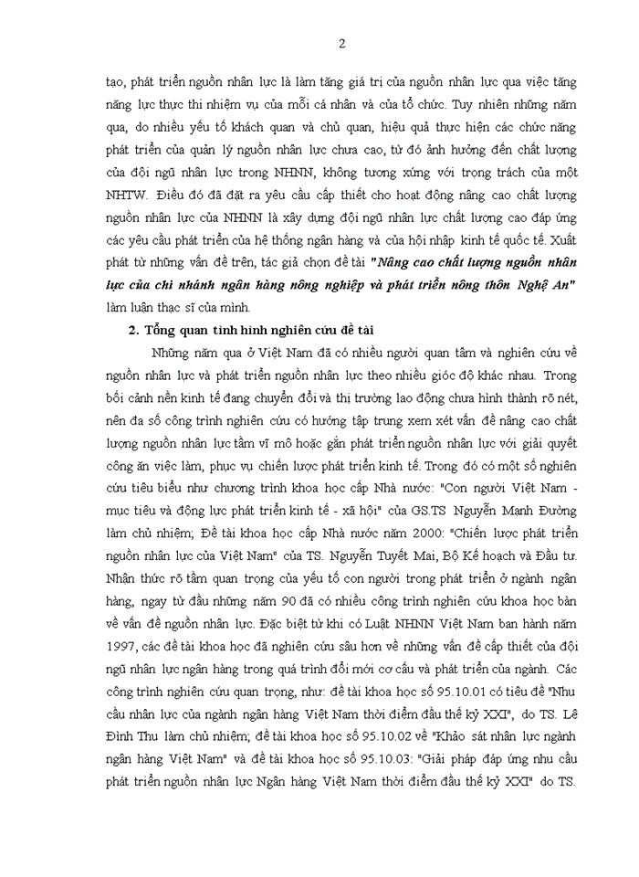 image for page Nâng cao chất lượng nguồn nhân lực của chi nhánh ngân hàng nông nghiệp và phát triển nông thôn Nghệ An