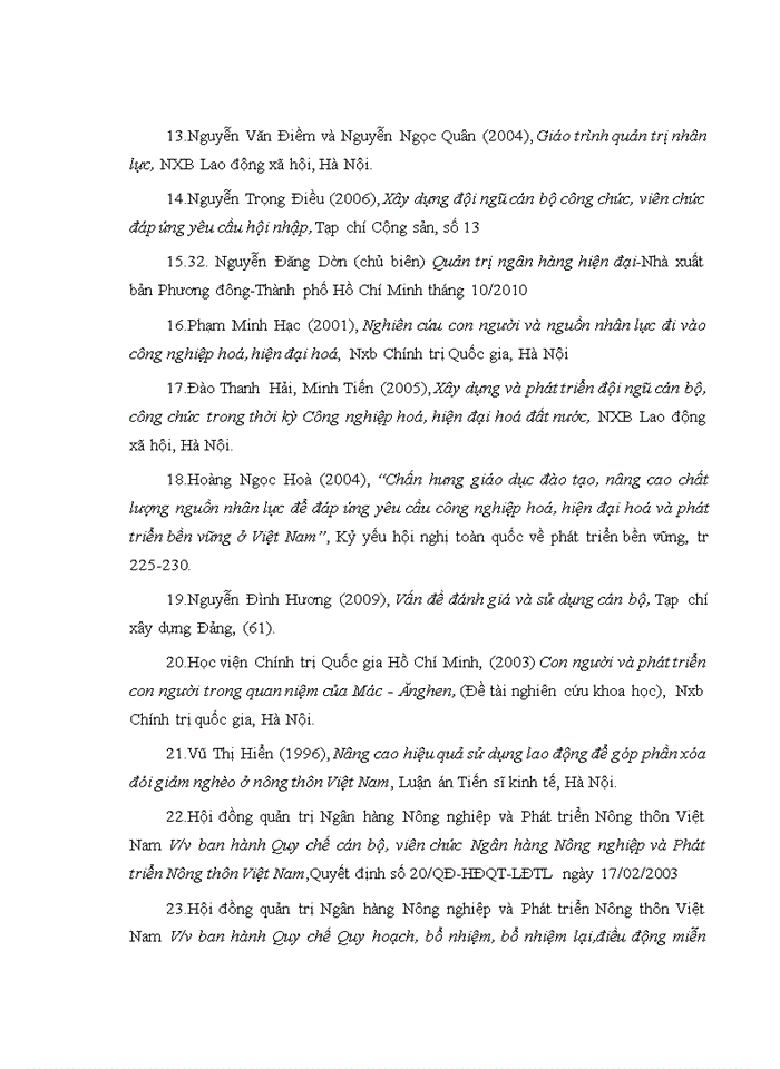 image for page Nâng cao chất lượng nguồn nhân lực của chi nhánh ngân hàng nông nghiệp và phát triển nông thôn Nghệ An