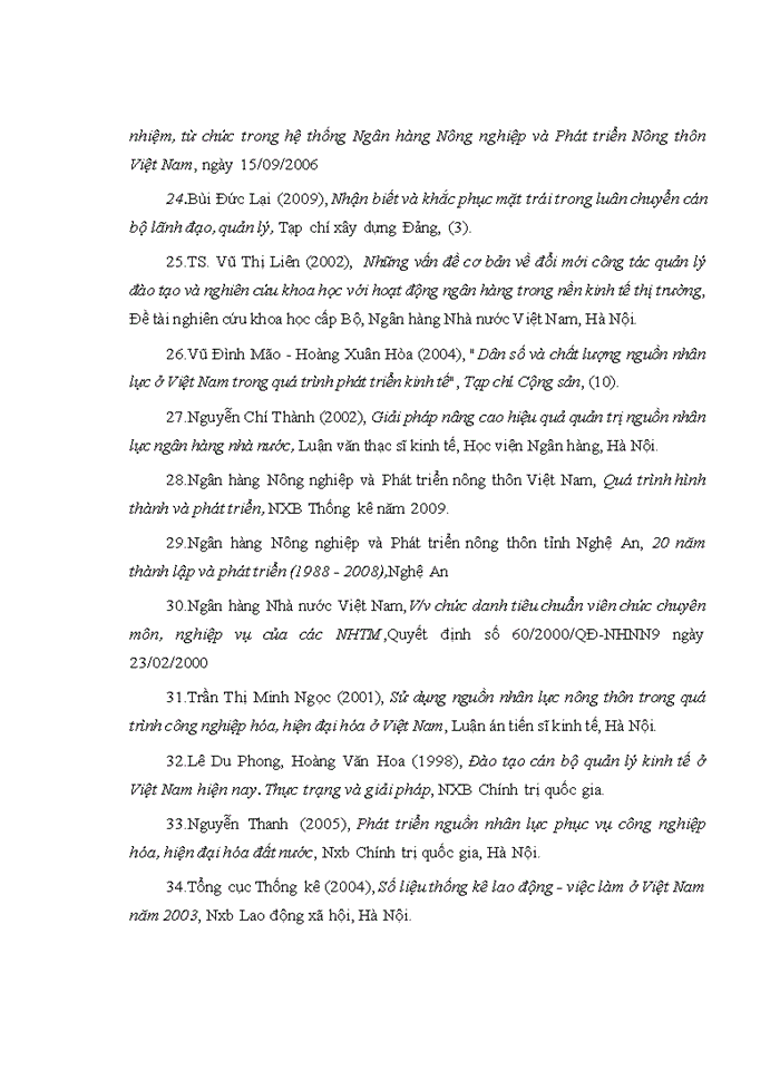 image for page Nâng cao chất lượng nguồn nhân lực của chi nhánh ngân hàng nông nghiệp và phát triển nông thôn Nghệ An