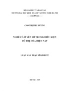 Nghề cá ở yên sở trong điều kiện đô thị hóa hiện nay