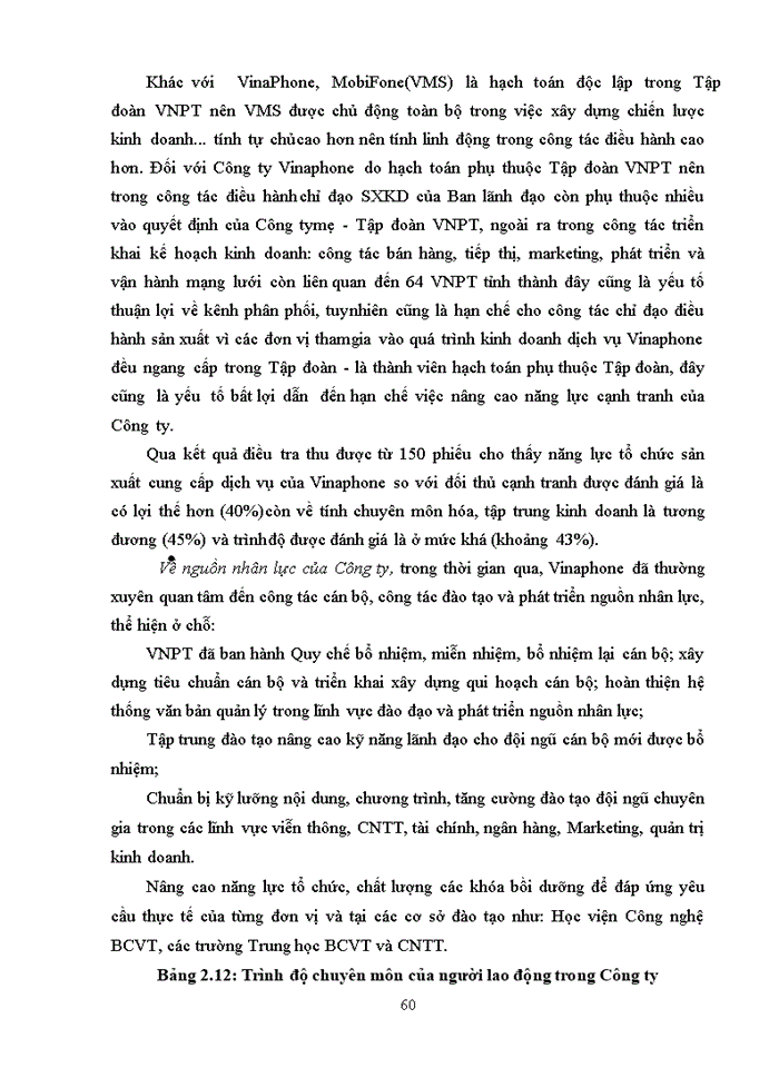 image for page Năng lực cạnh tranh của công ty dịch vụ viễn thông - đơn vị thành viên tập đoàn bưu chính viễn thông việt nam (VNPT Vinaphone)