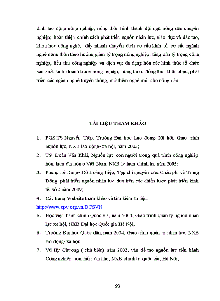 image for page Giải pháp phát triển nguồn nhân lực trong quá trình công nghiệp hóa và hiện đại hóa nông nghiệp nông thôn tại huyện hoằng hóa, tỉnh thanh hóa