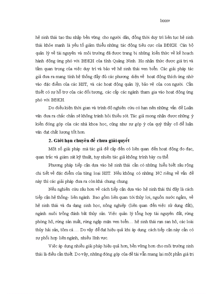 image for page Tiếp cận dựa vào hệ sinh thái ven biển nhằm thích ứng với biến đổi khí hậu tại huyện tiên yên, tỉnh quảng ninh