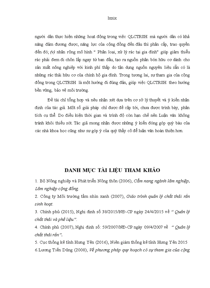 image for page Tăng cường sự tham gia của cộng đồng trong quản lý chất thải rắn sinh hoạt trên địa bàn huyện kim động tỉnh hưng yên