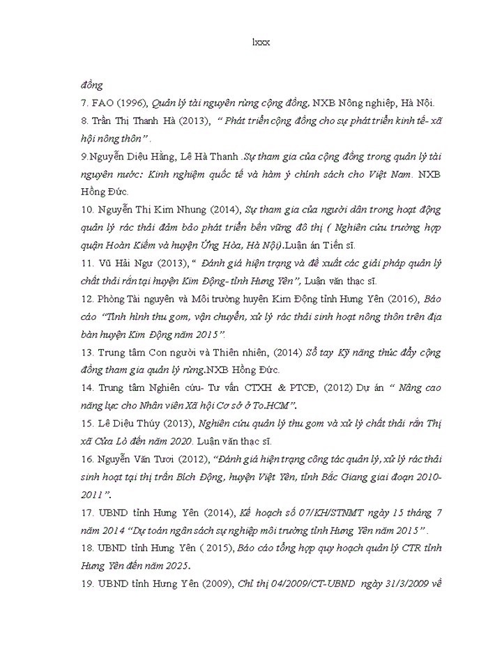 image for page Tăng cường sự tham gia của cộng đồng trong quản lý chất thải rắn sinh hoạt trên địa bàn huyện kim động tỉnh hưng yên