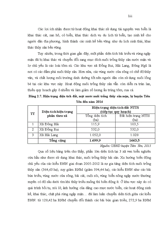 image for page Tiếp cận dựa vào hệ sinh thái ven biển nhằm thích ứng với biến đổi khí hậu tại huyện tiên yên, tỉnh quảng ninh