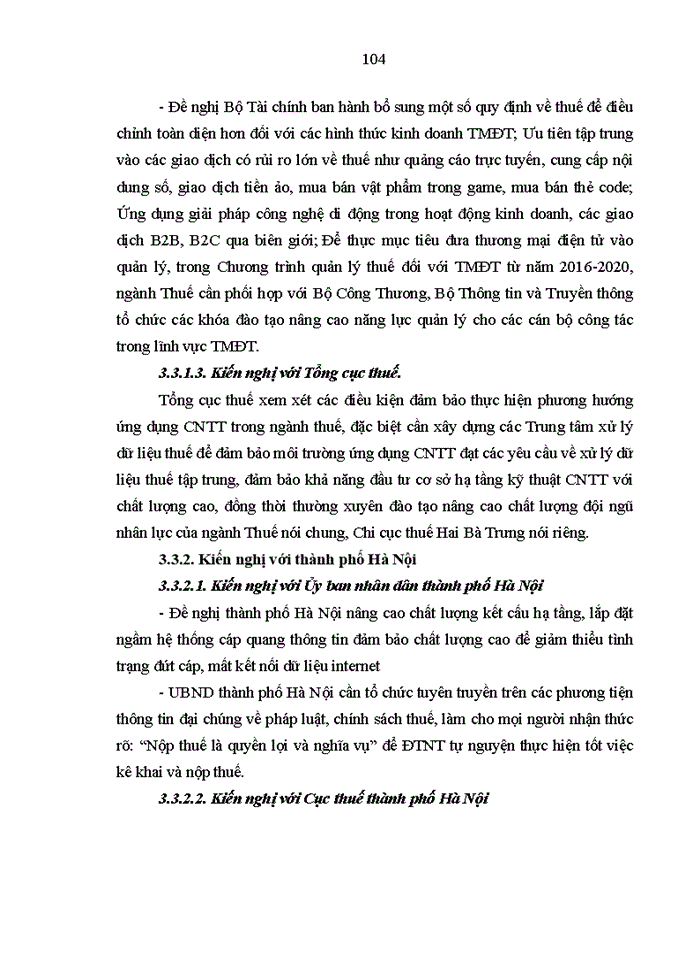 image for page Ứng dụng công nghệ thông tin trong quản lý thuế tại chi cục thuế quận hai bà trưng, thành phố hà nội