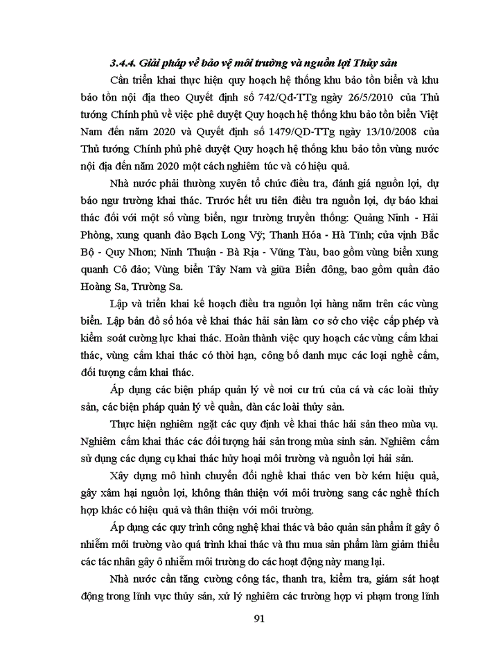 image for page Thực trạng và giải pháp phát triển bền vững khai thác, nuôi trồng, chế biến và tiêu thụ thủy sản của nước ta tới năm 2020 tầm nhìn 2030