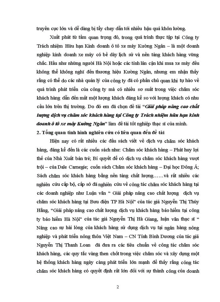 image for page Giải pháp nâng cao chất lượng dịch vụ chăm sóc khách hàng tại công ty trách nhiệm hữu hạn kinh doanh ô tô xe máy kường ngân