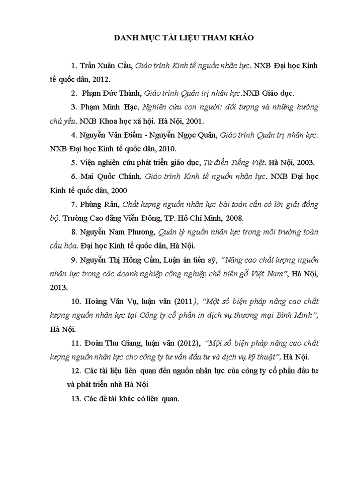 image for page Nâng cao chất lượng nguồn nhân lực của cán bộ kỹ thuật tại công ty cổ phần đầu tư và phát triển nhà hà nội 22