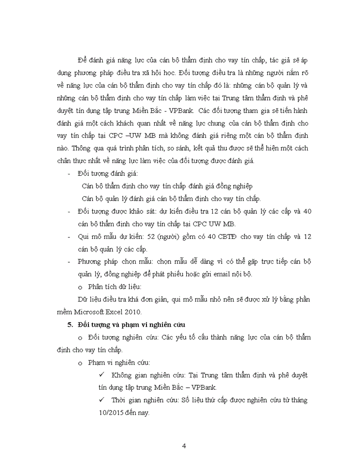 image for page Nâng cao năng lực của cán bộ thẩm định cho vay tín chấp tại trung tâm thẩm định và phê duyệt tín dụng tập trung miền bắc - ngân hàng tmcp việt nam thịnh vượng
