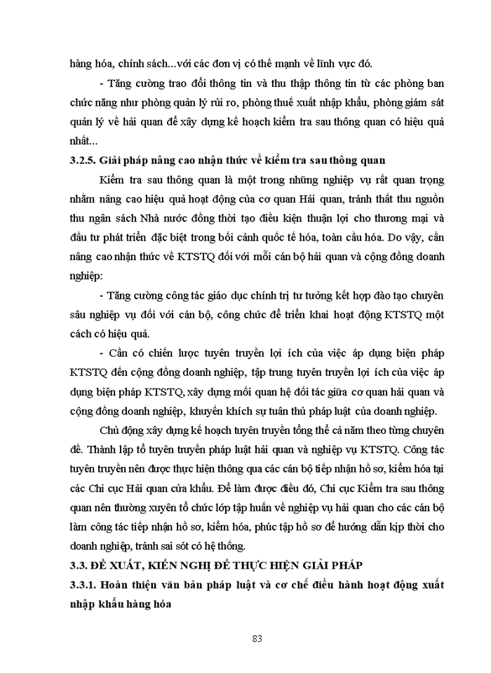 image for page Giải pháp nâng cao hiệu quả công tác kiểm tra sau thông quan tại chi cục kiểm tra sau thông quan- cục hải quan tỉnh lạng sơn