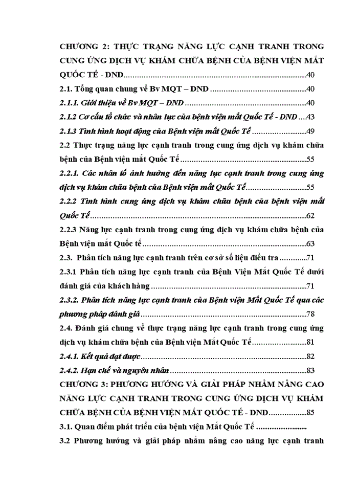 image for page Nâng cao năng lực cạnh tranh trong cung ứng dịch vụ khám chữa bệnh của bệnh viện mắt quốc tế - DND