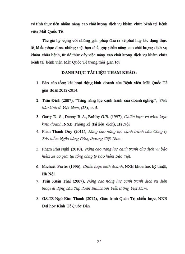 image for page Nâng cao năng lực cạnh tranh trong cung ứng dịch vụ khám chữa bệnh của bệnh viện mắt quốc tế - DND