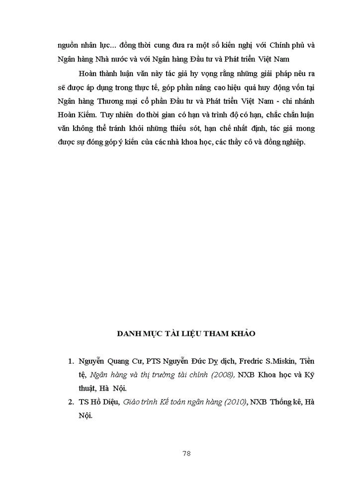 image for page Giải pháp nâng cao hiệu quả huy động vốn tại ngân hàng thương mại cổ phần đầu tư và phát triển việt nam - chi nhánh hoàn kiếm
