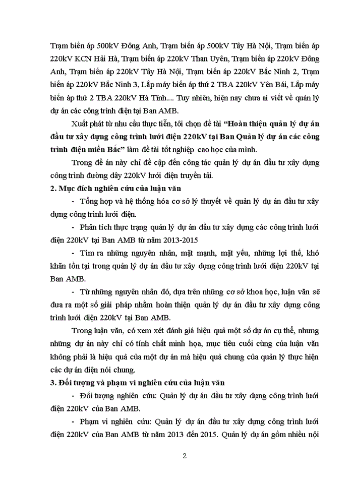 image for page Hoàn thiện quản lý dự án đầu tư xây dựng công trình lưới điện 220kv tại ban quản lý dự án các công trình điện miền bắc