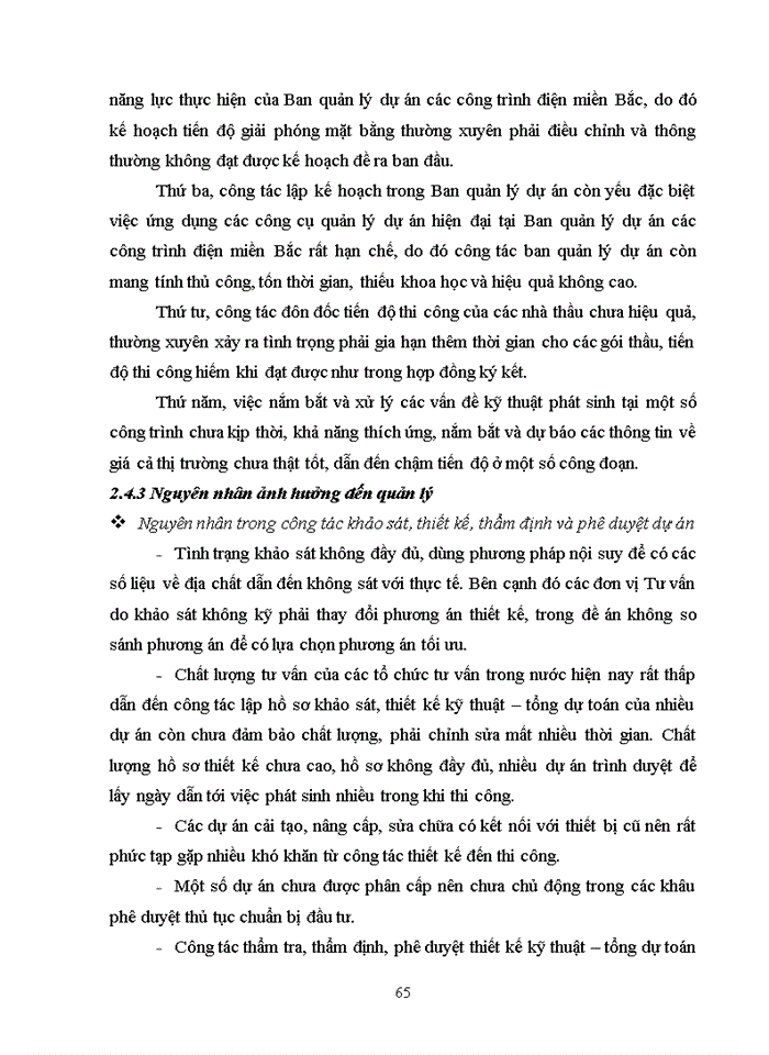 image for page Hoàn thiện quản lý dự án đầu tư xây dựng công trình lưới điện 220kv tại ban quản lý dự án các công trình điện miền bắc