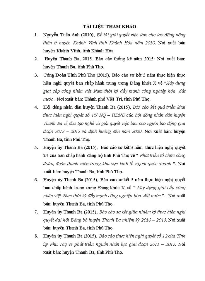 image for page Giải quyết việc làm cho người lao động trên địa bàn huyện thanh ba, tỉnh phú thọ