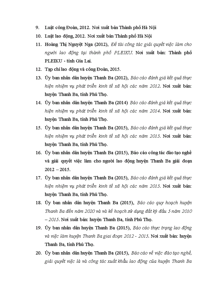 image for page Giải quyết việc làm cho người lao động trên địa bàn huyện thanh ba, tỉnh phú thọ