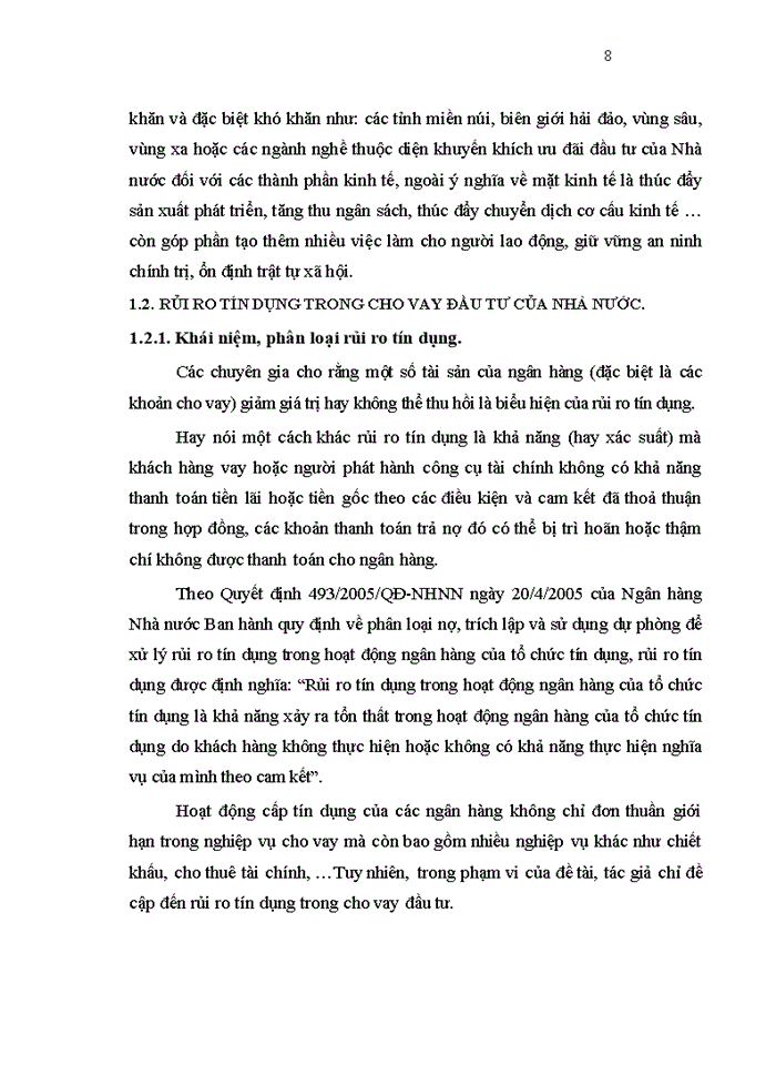 image for page Quản lý rủi ro tín dụng trong cho vay đầu tư tại Sở giao dịch I – Ngân hàng phát triển Việt Nam