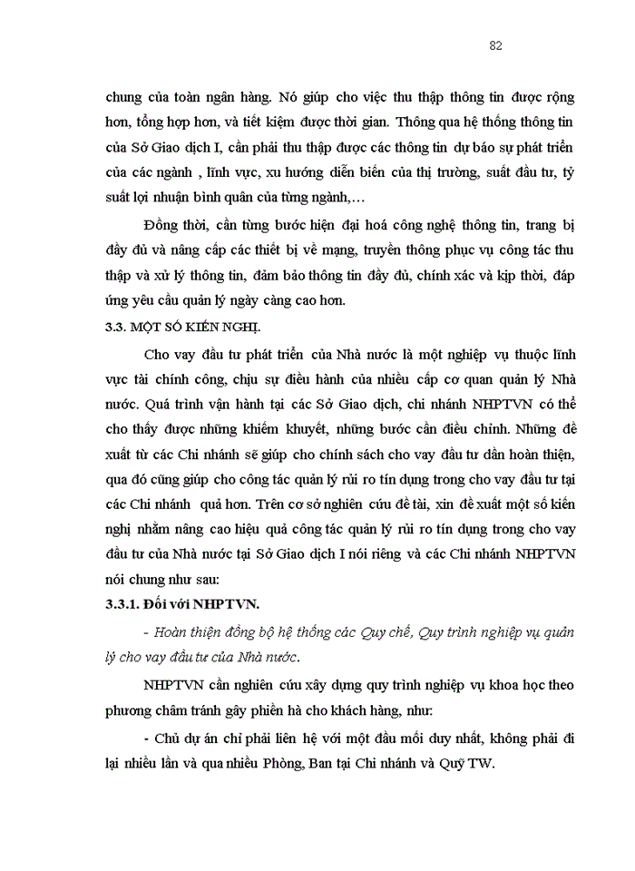 image for page Quản lý rủi ro tín dụng trong cho vay đầu tư tại Sở giao dịch I – Ngân hàng phát triển Việt Nam