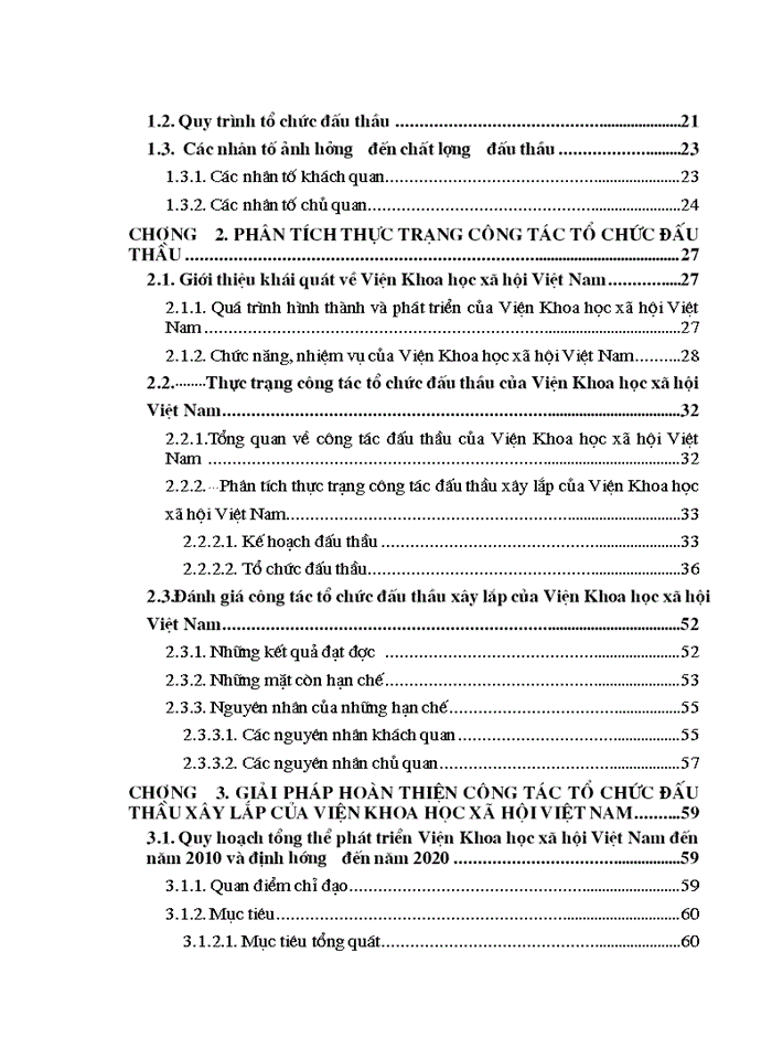 image for page Hoàn thiện công tác tổ chức đấu thầu xây lắp của Viện Khoa học xã hội Việt Nam