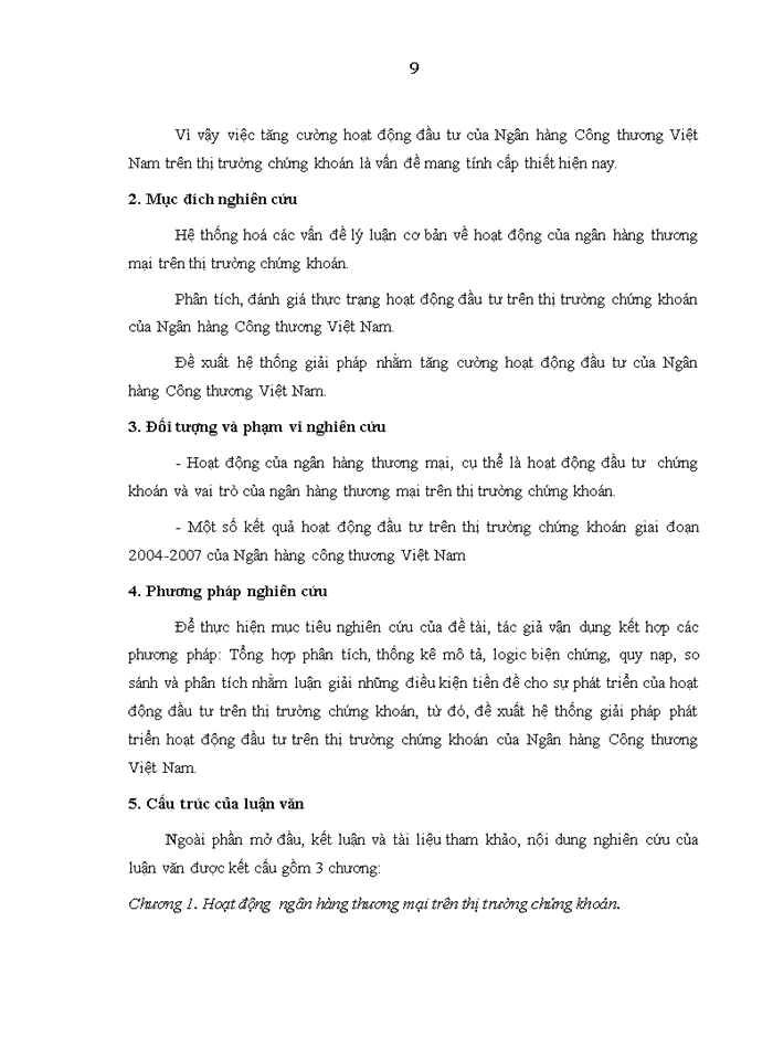 image for page Tăng cường hoạt động đầu tư của ngân hàng công thương việt nam trên thị trường chứng khoán