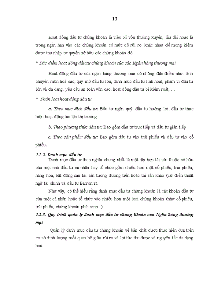 image for page Tăng cường hoạt động đầu tư của ngân hàng công thương việt nam trên thị trường chứng khoán