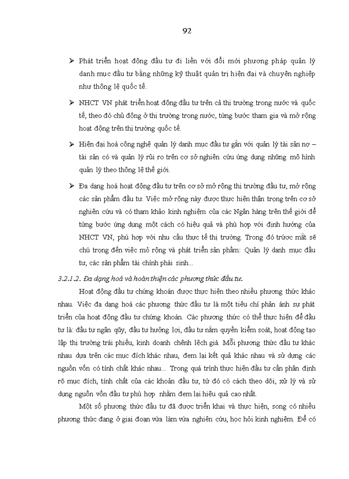 image for page Tăng cường hoạt động đầu tư của ngân hàng công thương việt nam trên thị trường chứng khoán