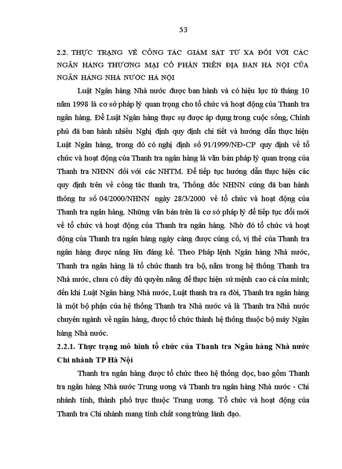 image for page Hoàn thiện công tác giám sát từ xa đối với các Ngân hàng thương mại cổ phần trên địa bàn Hà Nội của Ngân hàng Nhà nước Chi nhánh Thành phố  Hà Nội