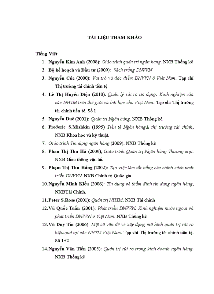 image for page Giải pháp mở rộng và nâng cao chất lượng tín dụng đối với doanh nghiệp nhỏ và vừa tại Ngân hàng TMCP Công Thương Việt Nam – Chi nhánh Ba Đình