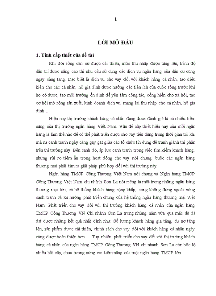 image for page Giải pháp phát triển cho vay tiêu dùng tại ngân hàng tmcp công thương việt nam chi nhánh SƠN LA