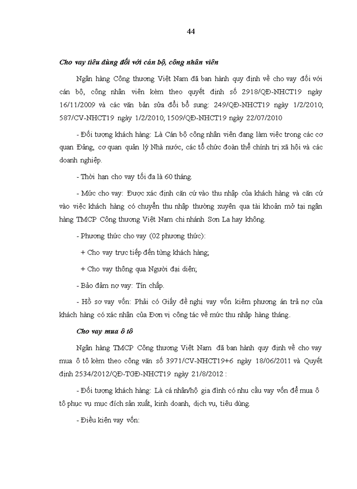 image for page Giải pháp phát triển cho vay tiêu dùng tại ngân hàng tmcp công thương việt nam chi nhánh SƠN LA