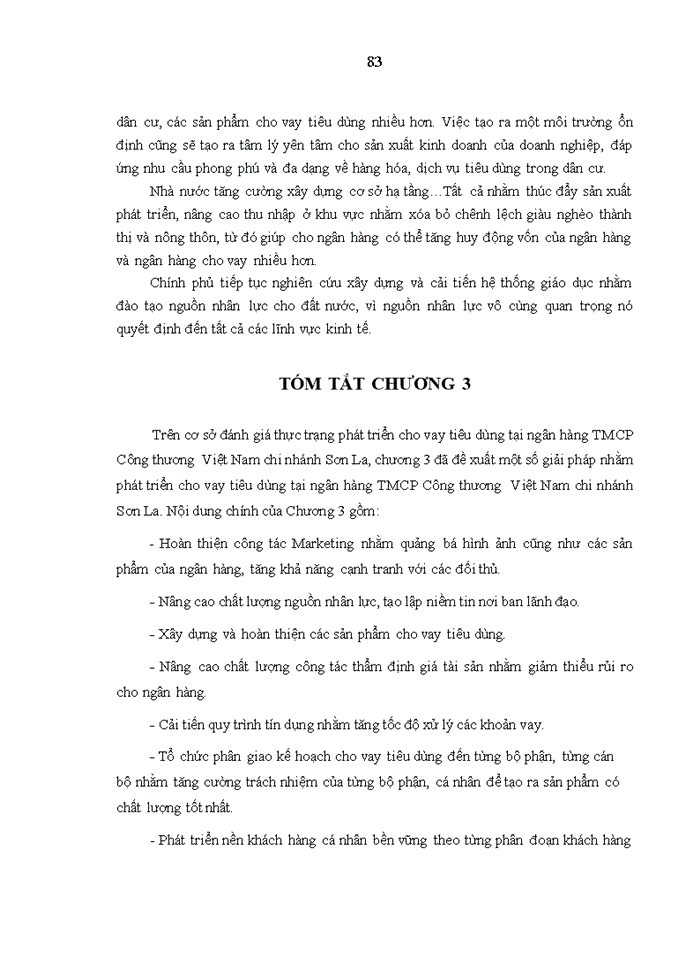 image for page Giải pháp phát triển cho vay tiêu dùng tại ngân hàng tmcp công thương việt nam chi nhánh SƠN LA