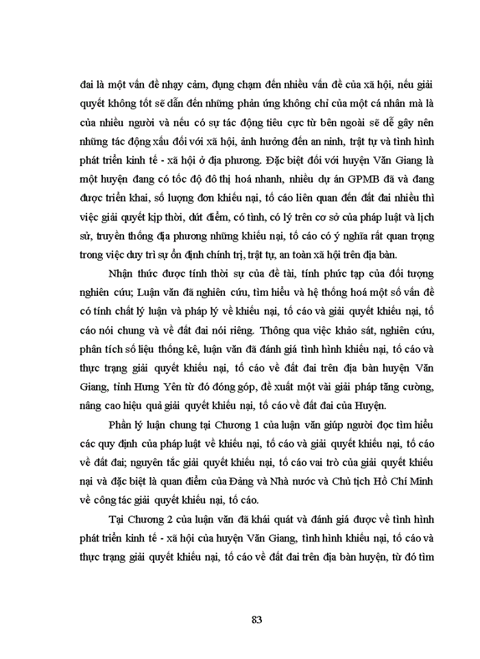 image for page Giải quyết khiếu nại, tố cáo về đất đai tại huyện Văn Giang tỉnh Hưng Yên