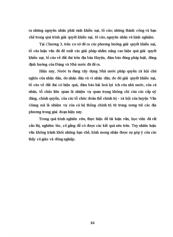 image for page Giải quyết khiếu nại, tố cáo về đất đai tại huyện Văn Giang tỉnh Hưng Yên