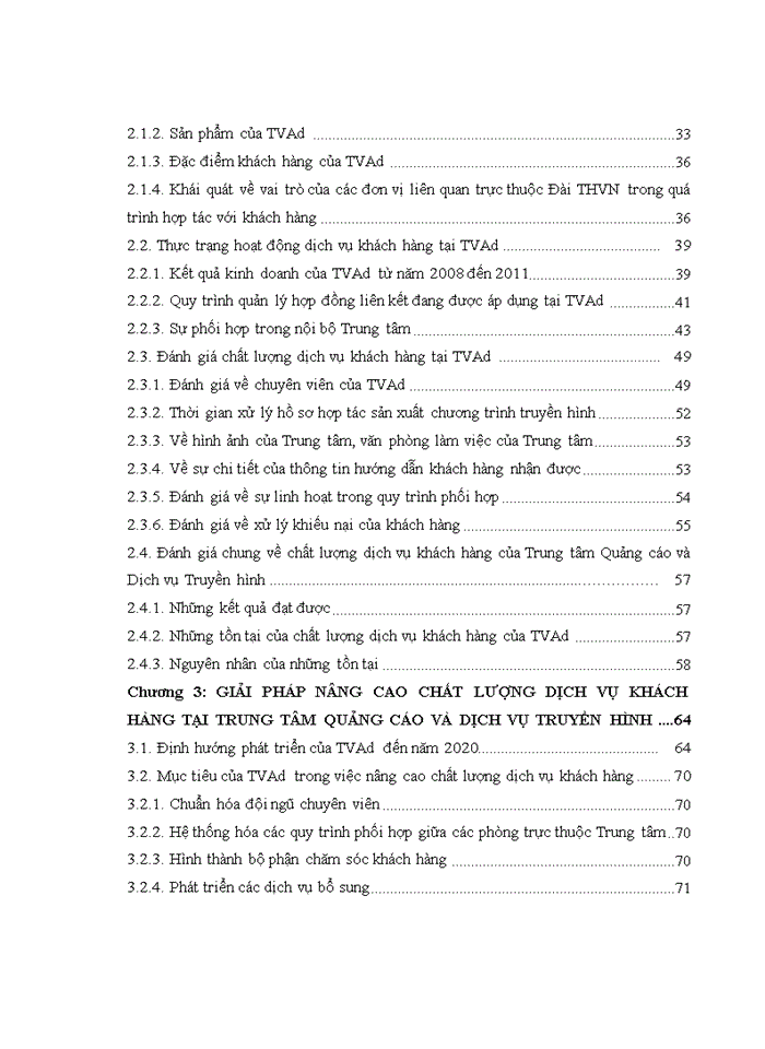 image for page Chất lượng dịch vụ khách hàng của trung tâm quảng cáo và dịch vụ truyền hình - đài truyền hình VIỆT NAM