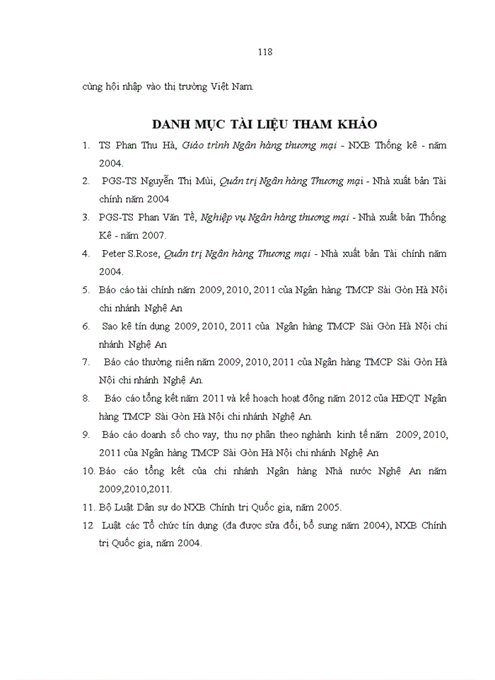 image for page Thực trạng hoạt động tín dụng tại Ngân hàng TMCP Sài Gòn Hà Nội chi nhánh Nghệ An