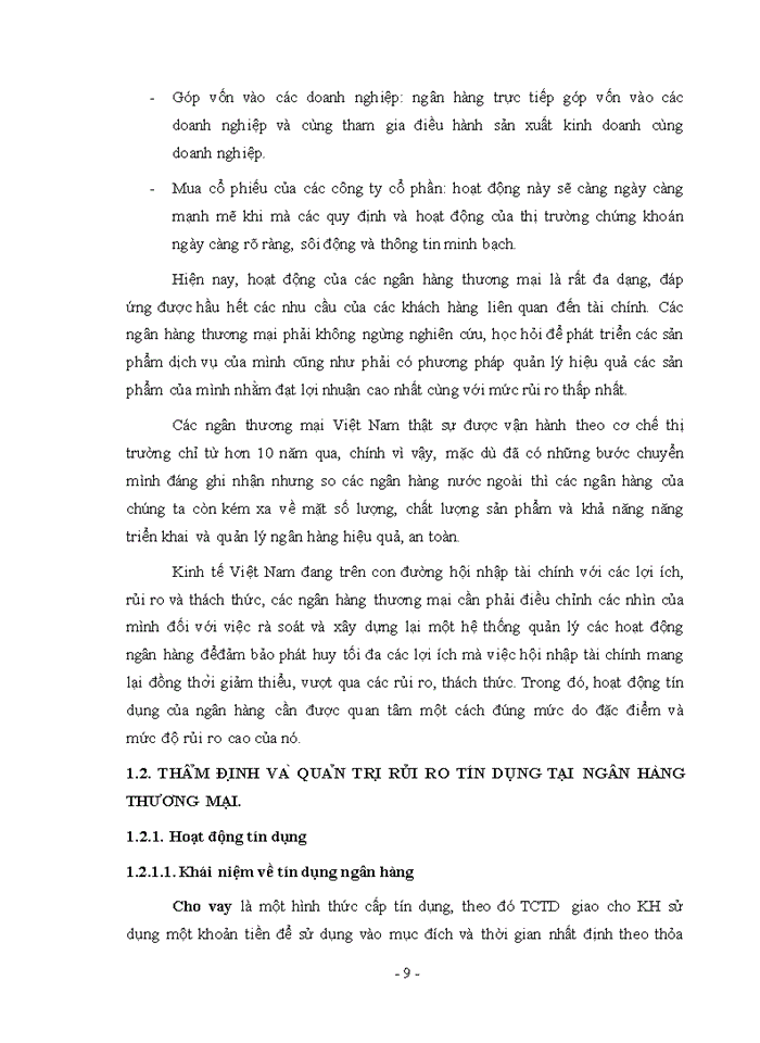 image for page Nâng cao chất lượng thẩm định và quản trị rủi ro tín dụng bán lẻ tại Ngân hàng thương mại cổ phần Kỹ Thương Việt Nam